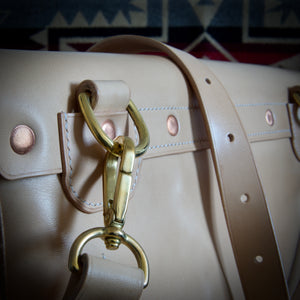 Courier Bag - Tärnsjö Natural Veg Tanned Cow Hide