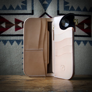 Tall Wallet - Horween Black Chromexcel