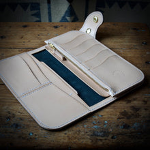 Load image into Gallery viewer, Tall Wallet - Shinki Hikaku Olive Green Shell Cordovan