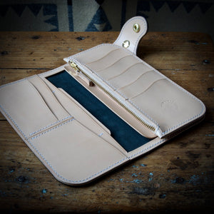 Tall Wallet - Shinki Hikaku Olive Green Shell Cordovan