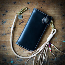 Load image into Gallery viewer, Tall Wallet - Horween Black Chromexcel