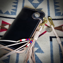 Load image into Gallery viewer, Tall Wallet - Horween Black Chromexcel