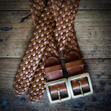 Load image into Gallery viewer, Belt - Braided Saddle Tan