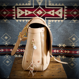Courier Bag - Tärnsjö Natural Veg Tanned Cow Hide