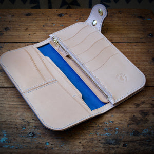 Tall Wallet - Shinki Hikaku Navy Blue Shell Cordovan