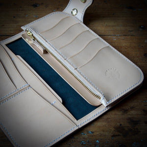 Tall Wallet - Shinki Hikaku Olive Green Shell Cordovan