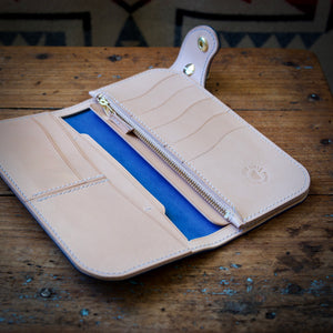 Tall Wallet - Shinki Hikaku Navy Blue Shell Cordovan