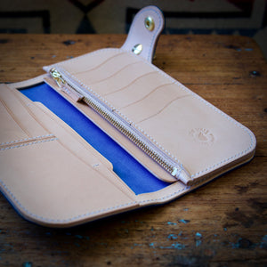 Tall Wallet - Shinki Hikaku Navy Blue Shell Cordovan