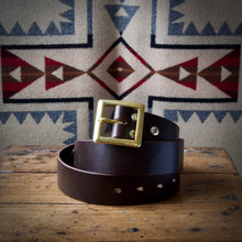 Load image into Gallery viewer, SALE - Belt - Tärnsjö Dark Brown Veg Tanned Leather