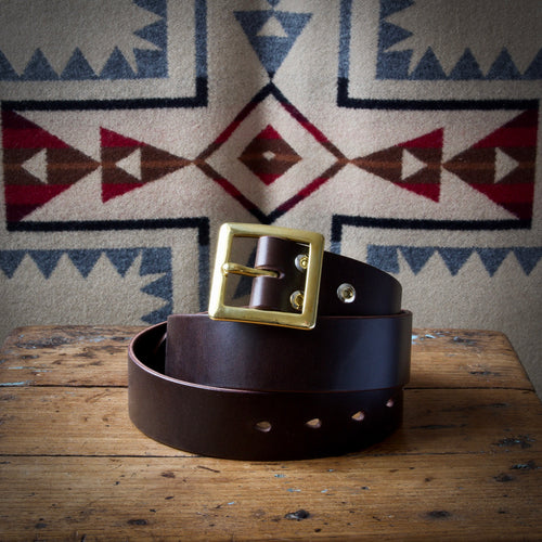 SALE - Belt - Tärnsjö Dark Brown Veg Tanned Leather