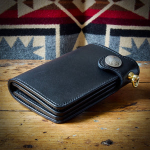 Medium Wallet - Tärnsjö Black Veg Tanned