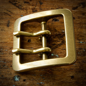 Belt - Horween Chromexcel Black - Your Choice of Solid Brass Buckle