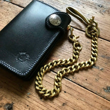 Load image into Gallery viewer, Brass Fish Hook Wallet Chain &amp; Key Chain
