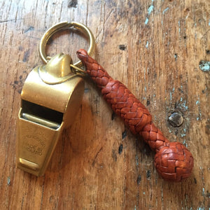 Braided Key Fob - Saddle Tan