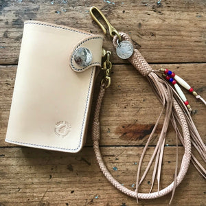 Braided Wallet Leash - Natural