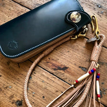 Load image into Gallery viewer, Tall Wallet - Shinki Hikaku Navy Blue Shell Cordovan