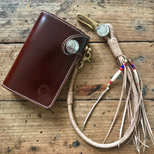 Load image into Gallery viewer, Medium Wallet - Shinki Hikaku Burgundy Shell Cordovan