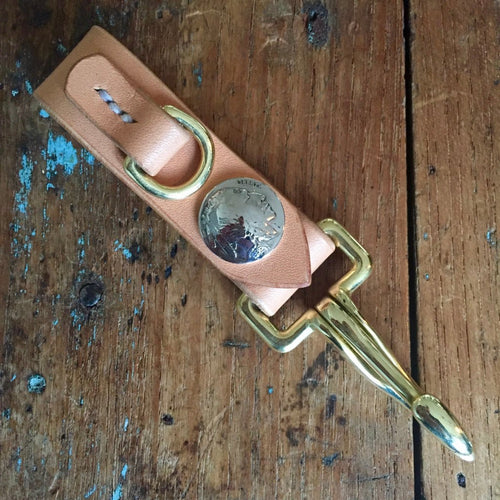 Belt Key Hook - Tärnsjö Natural Veg Tanned