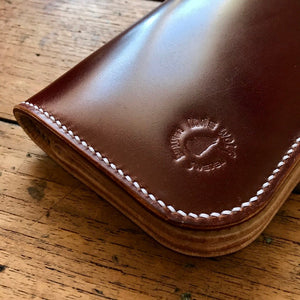 Tall Wallet - Shinki Hikaku Burgundy Shell Cordovan