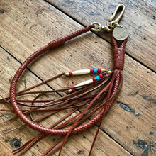 Load image into Gallery viewer, Braided Wallet Leash - Saddle Tan