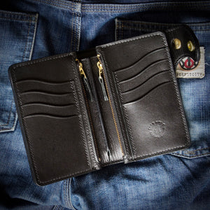 Medium Wallet - Tärnsjö Black Veg Tanned