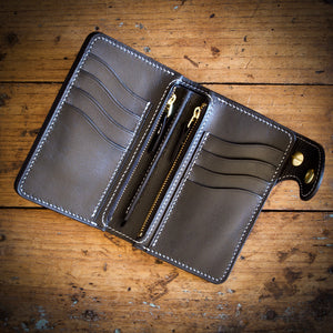 Medium Wallet - Tärnsjö Black Veg Tanned