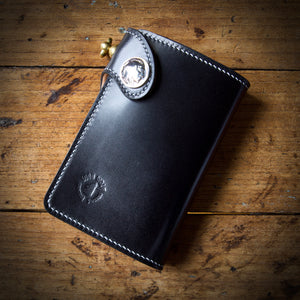 Medium Wallet - Shinki Hikaku Black Shell Cordovan