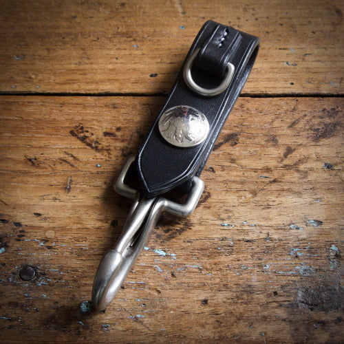 Belt Key Hook - Tärnsjö Black Veg Tanned