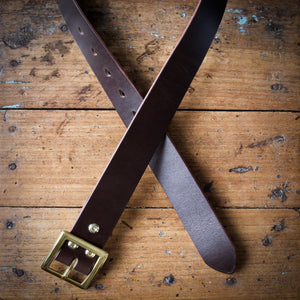 SALE - Belt - Tärnsjö Dark Brown Veg Tanned Leather