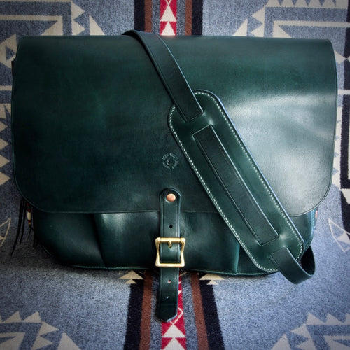 U.S. Mail Bag - Tärnsjö Dark Green Veg Tanned