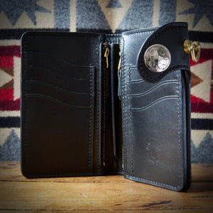 Medium Wallet - Tärnsjö Black Veg Tanned