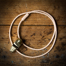 Load image into Gallery viewer, Dog Whistle - Braided Necklace - Natural Leather with Acme Thunderer Whistle