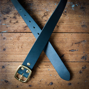 SALE - Belt - Tärnsjö Dark Green Veg Tanned Leather