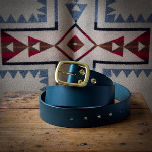 SALE - Belt - Tärnsjö Dark Green Veg Tanned Leather