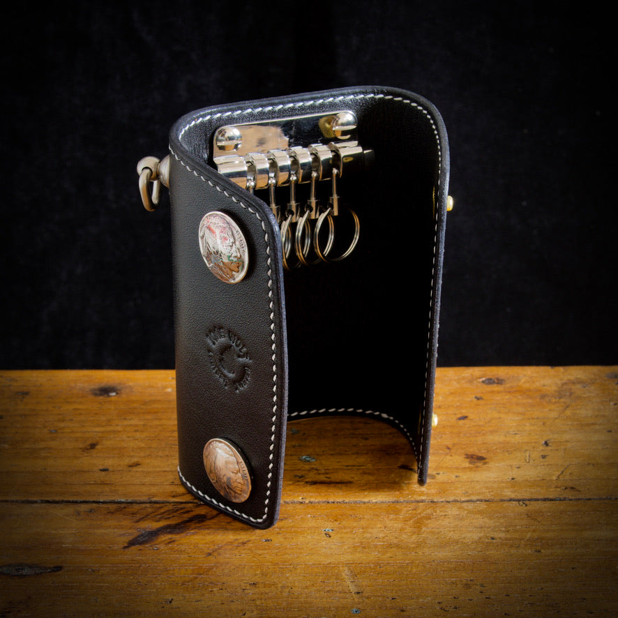 SALE Key Case T rnsj Black Veg Tanned