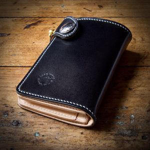Medium Wallet - Shinki Hikaku Black Shell Cordovan