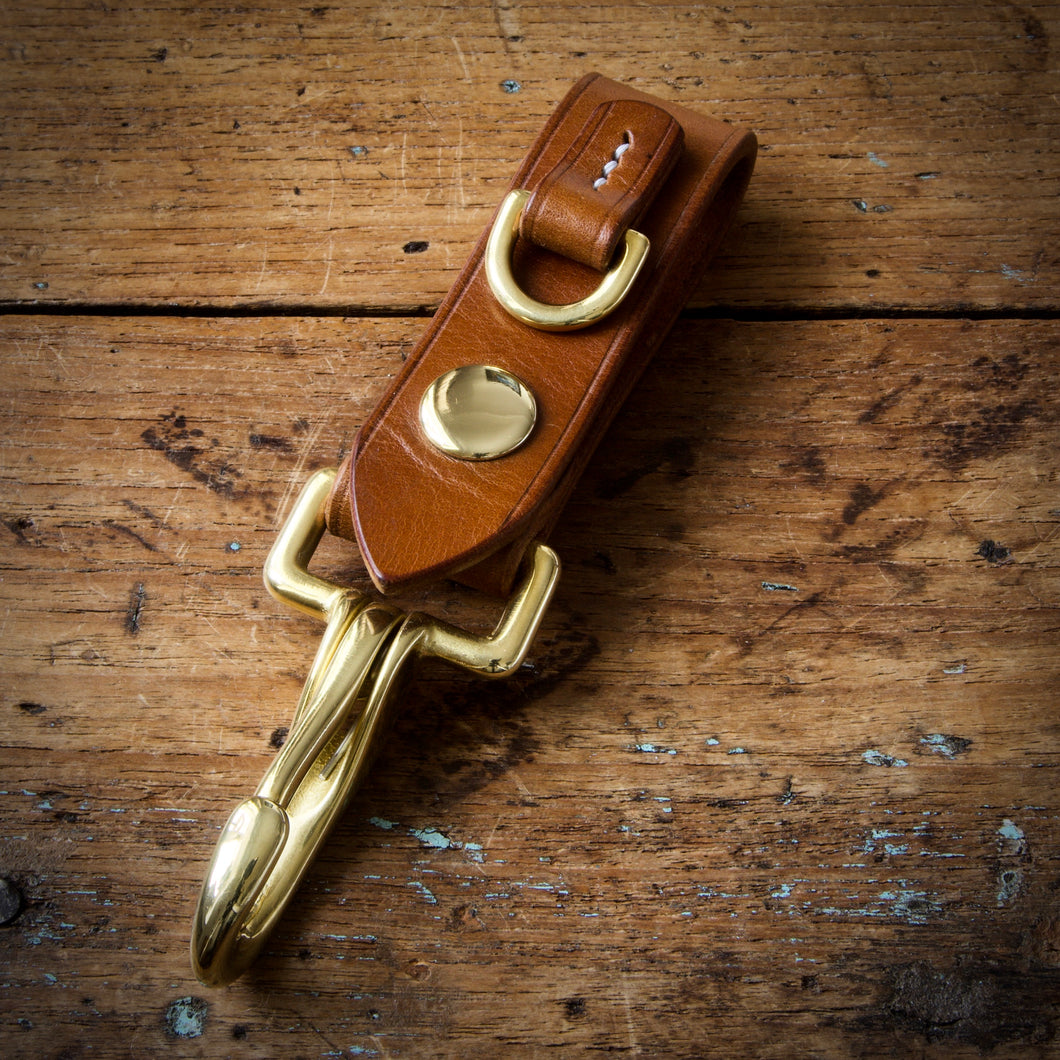 Belt Key Hook - Tärnsjö Saddle Tan Veg Tanned