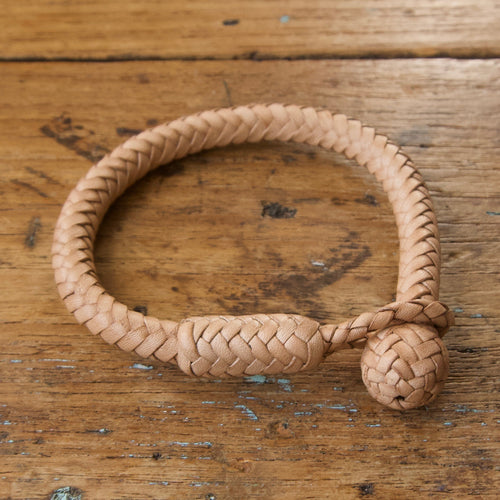Braided Round Knot Bracelet - Natural
