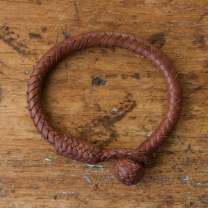 Braided Round Knot Bracelet - Dark Brown