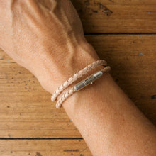 Load image into Gallery viewer, Braided Double Loop Bracelet - Natural