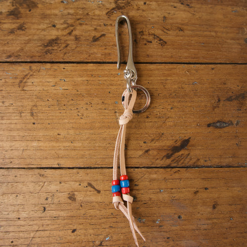 Fish Hook Key Ring - Nickel Plated Brass