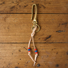 Load image into Gallery viewer, Fish Hook Key Ring - Natural Brass