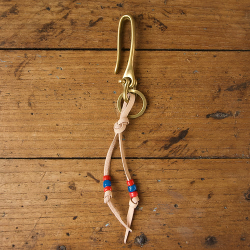 Fish Hook Key Ring - Natural Brass