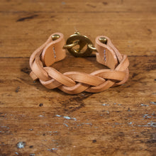Load image into Gallery viewer, Braided Anchor Buckle Bracelet - Tärnsjö Natural Veg Tanned
