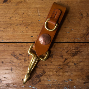 Belt Key Hook - Tärnsjö Saddle Tan Veg Tanned