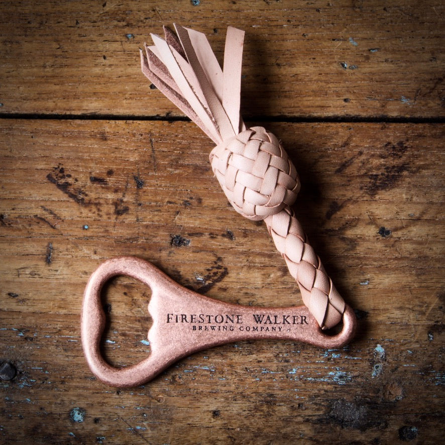 Braided Bottle Opener - Tärnsjö Natural Veg Tanned