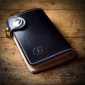 Medium Wallet - Shinki Hikaku Black Shell Cordovan