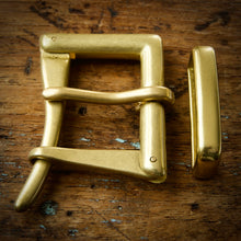 Load image into Gallery viewer, Belt - Horween Chromexcel Black - Your Choice of Solid Brass Buckle